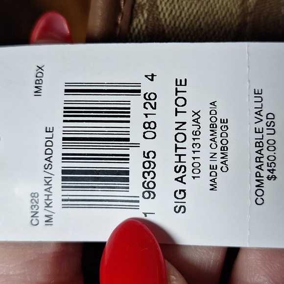 NWT Coach Ashton Signature Tote - Picture 7 of 7